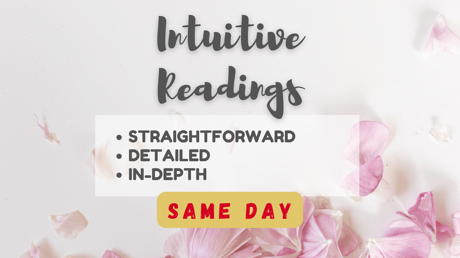 Same Day - Intuitive Readings