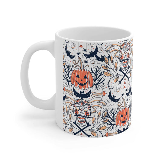 Pumpkins x Skulls Mug