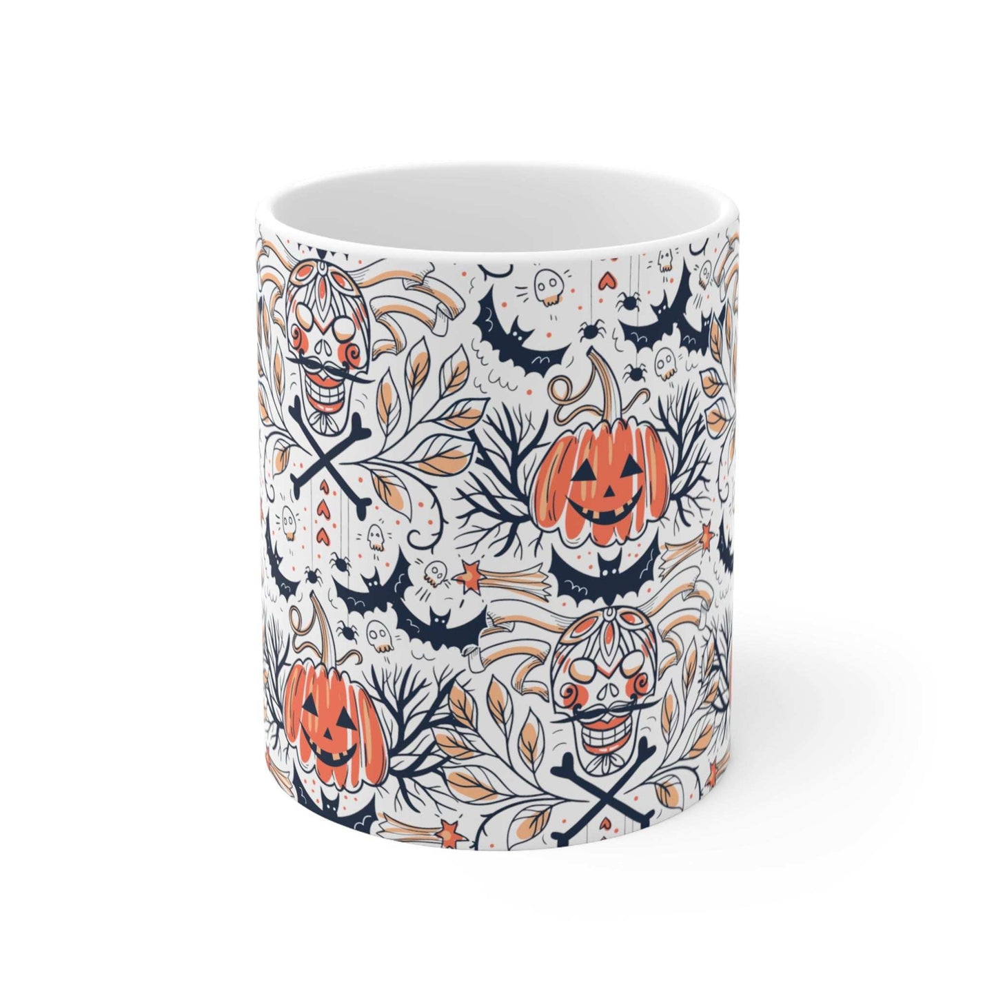 Pumpkins x Skulls Mug